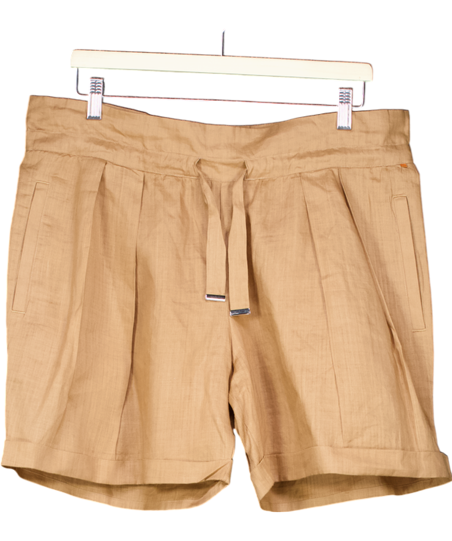 BOSS Brown Paperbag Shorts UK 8