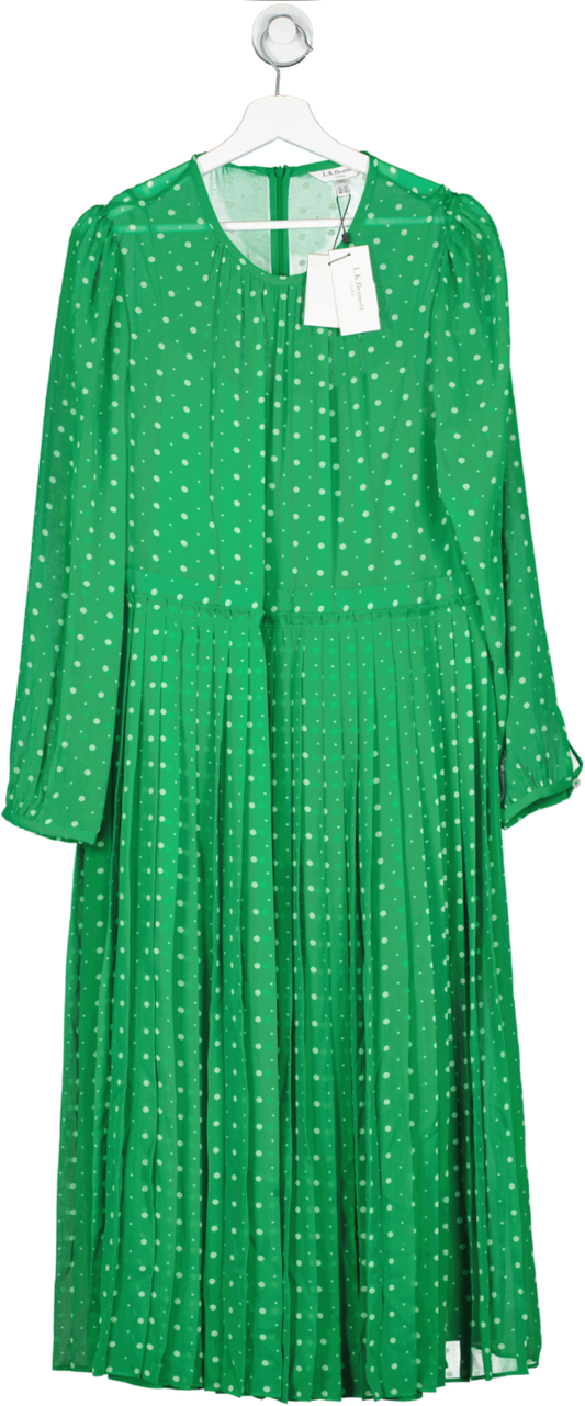 LK Bennett Green Avery Spot Dress BNWT UK 18