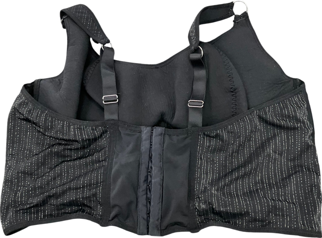 SimplyBe Black Underwired Corset Bra UK 44F