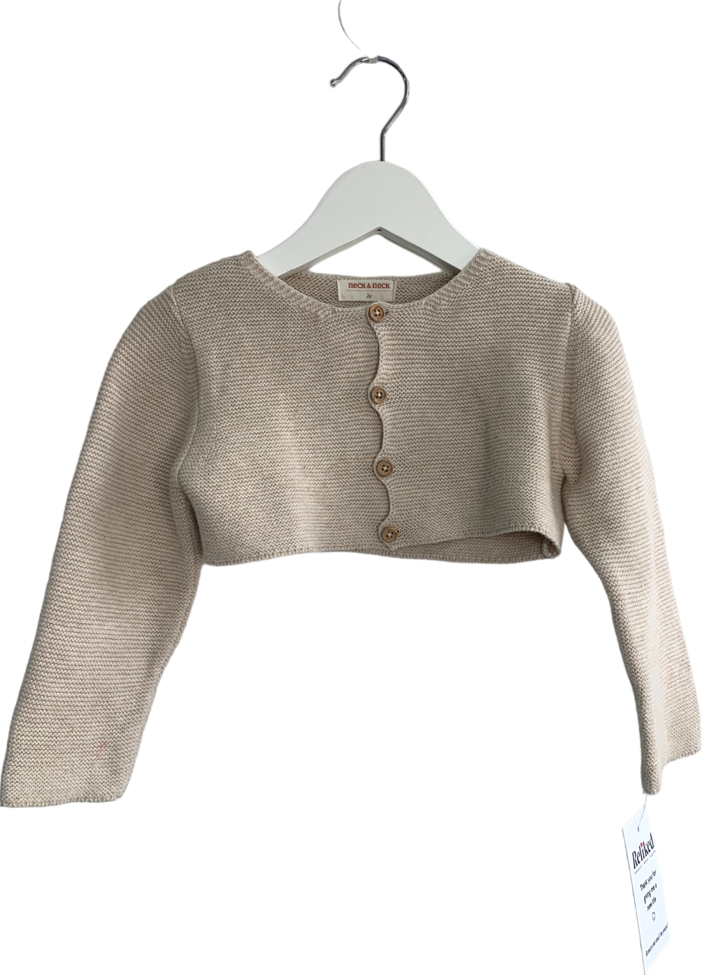 Neck & Neck Beige Short Cardigan 2 Years