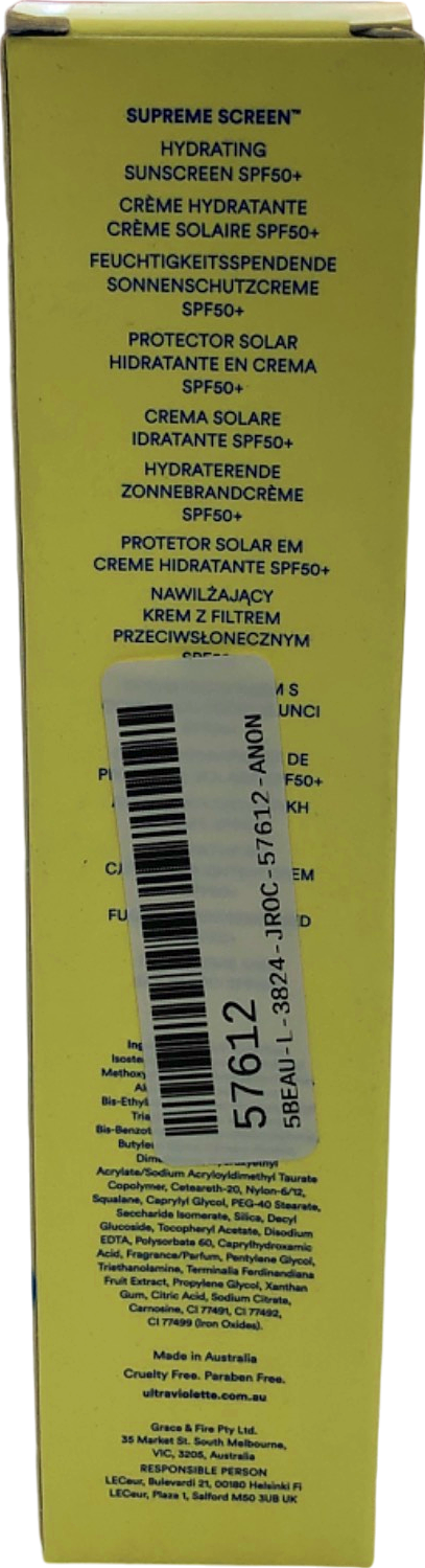 Ultra Violette Supreme Screen Hydrating Facial Sunscreen SPF 50+ 50ml