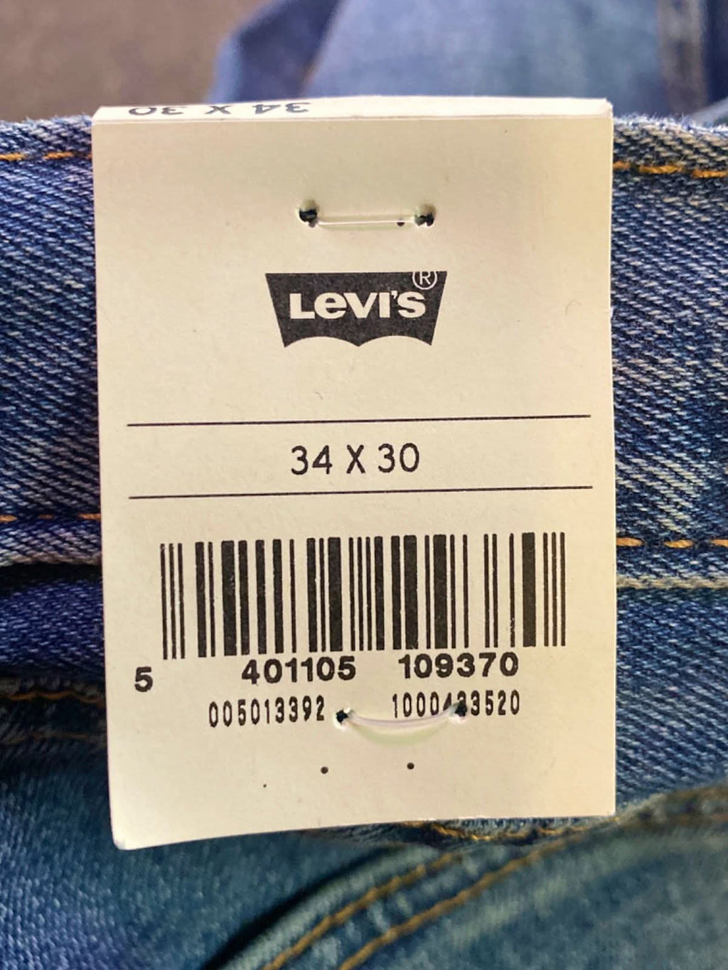 Levi's Blue 501 Original Stretch Jeans W34 L30