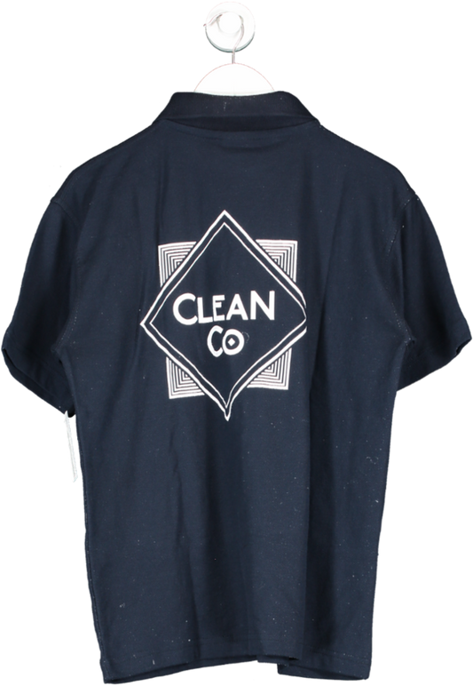 uneek Blue Clean Co Polo Shirt UK M