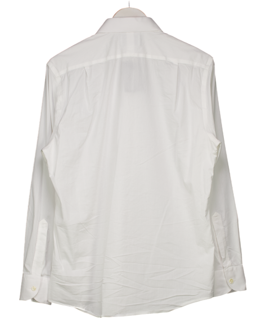 Charles Tyrwhitt White Non-iron Twill Shirt UK M