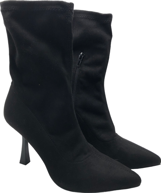 New Look Black Heeled Boots UK 5 EU 38 👠