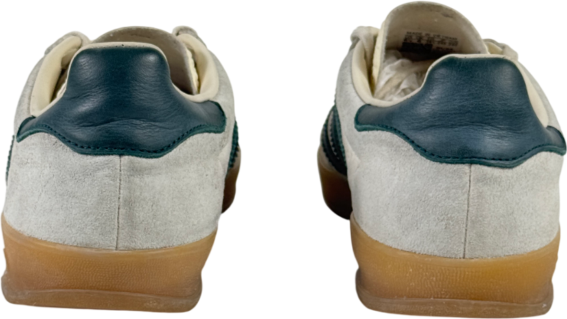 ADIDAS Gazelle Indoor Cream Trainers - White  /collegiate Green UK 6 EU 39 👠