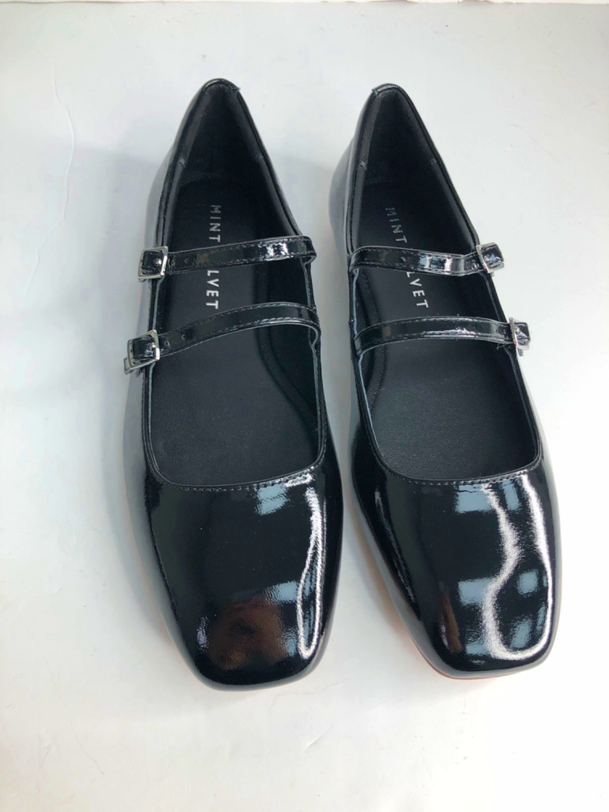 Mint Velvet Black Patent Ballet Pumps UK 5 EU 38
