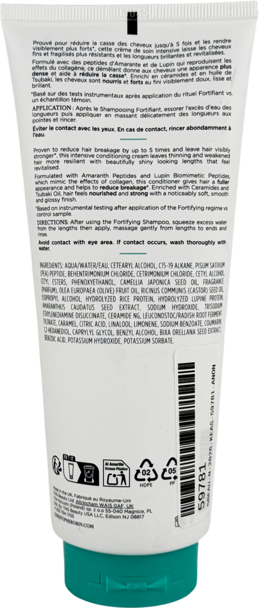 Christophe Robin Conditioner With Amaranth Peptides 200ml