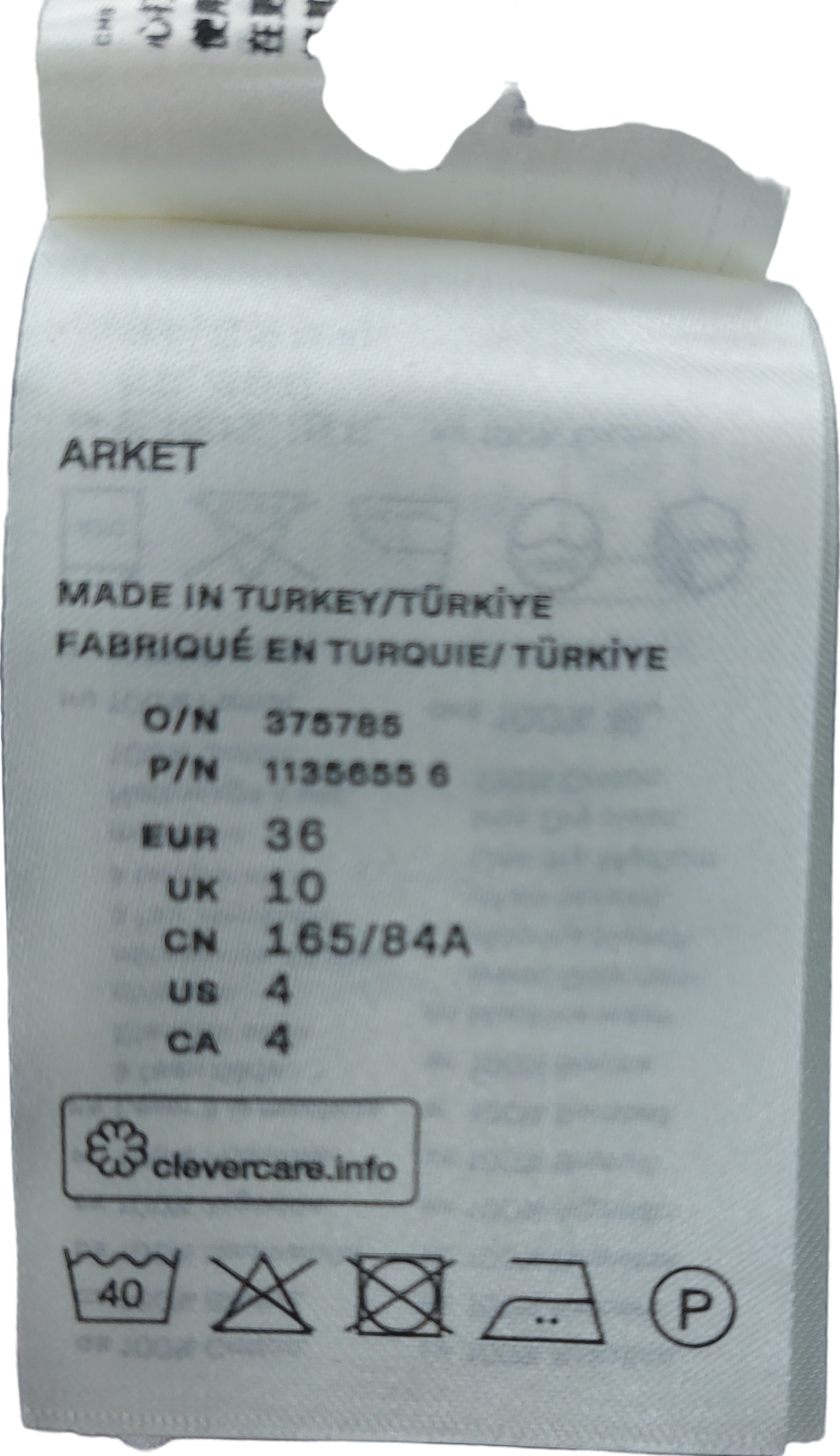 Arket Brown Striped Shirt UK 8