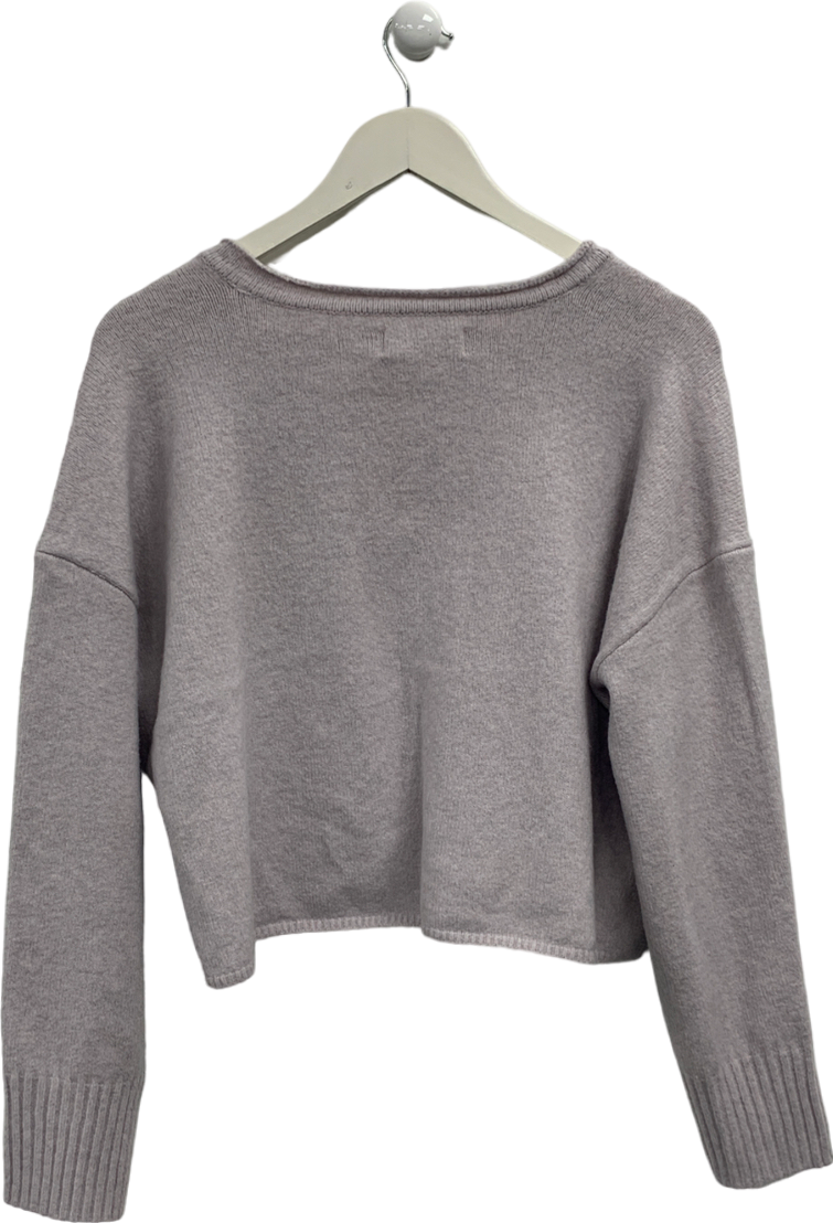 Hollister Purple Comfy Cloud Boxy Jumper UK XS