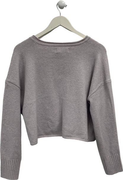 Hollister Purple Comfy Cloud Boxy Jumper UK XS