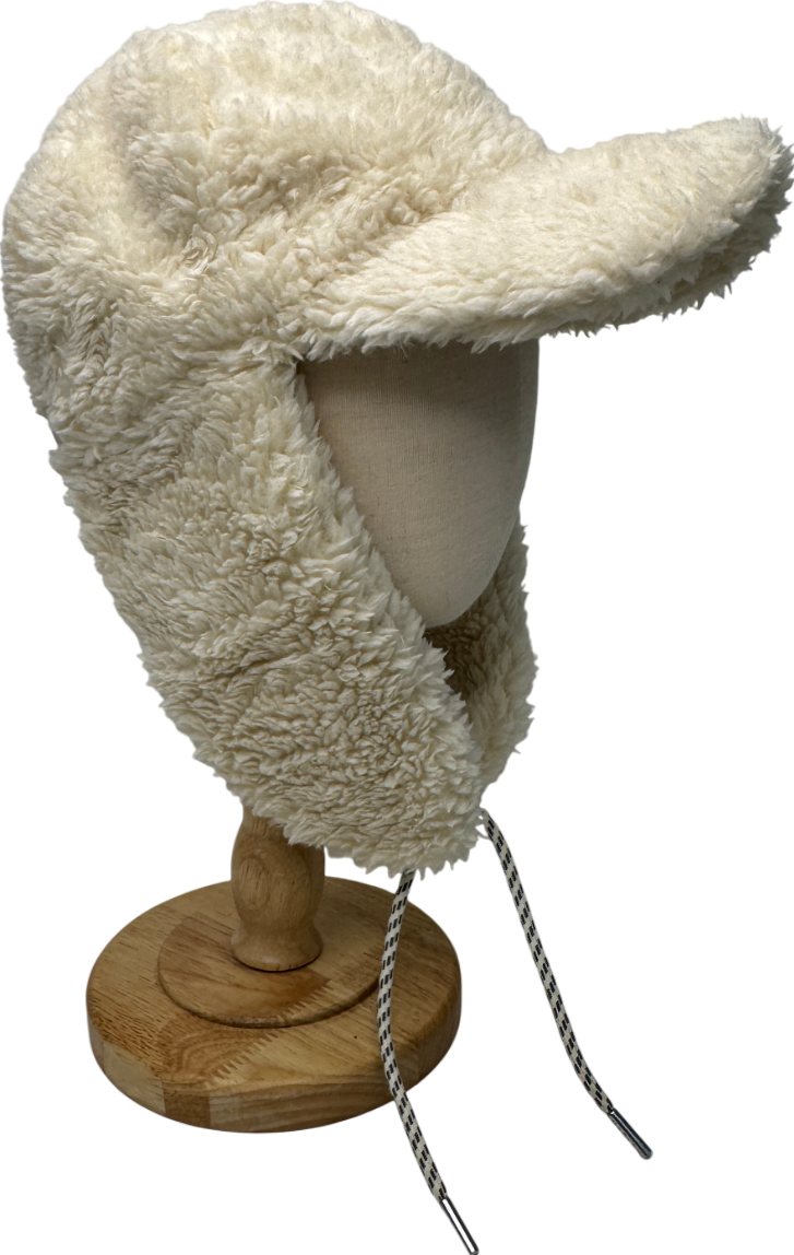Varley Cream Kilby Sherpa Flap Cap One Size