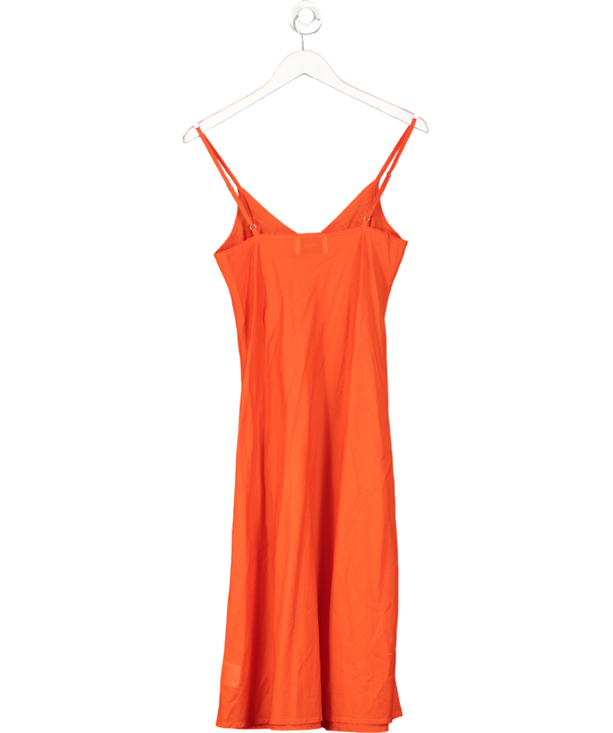 MERLETTE Orange Women's Wallis Smocked Dress UK XS