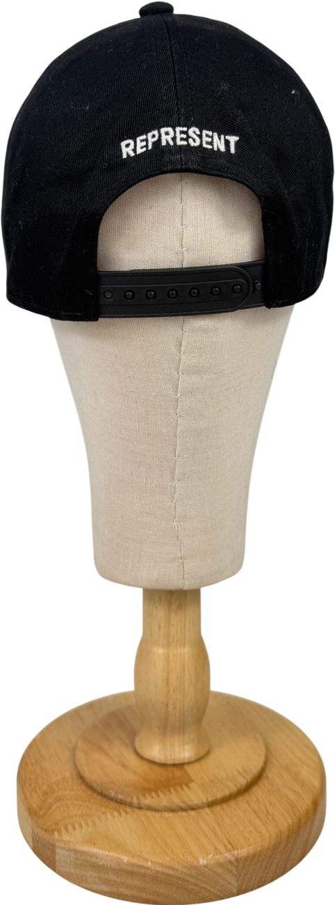 Represent Black Crest Cap One Size