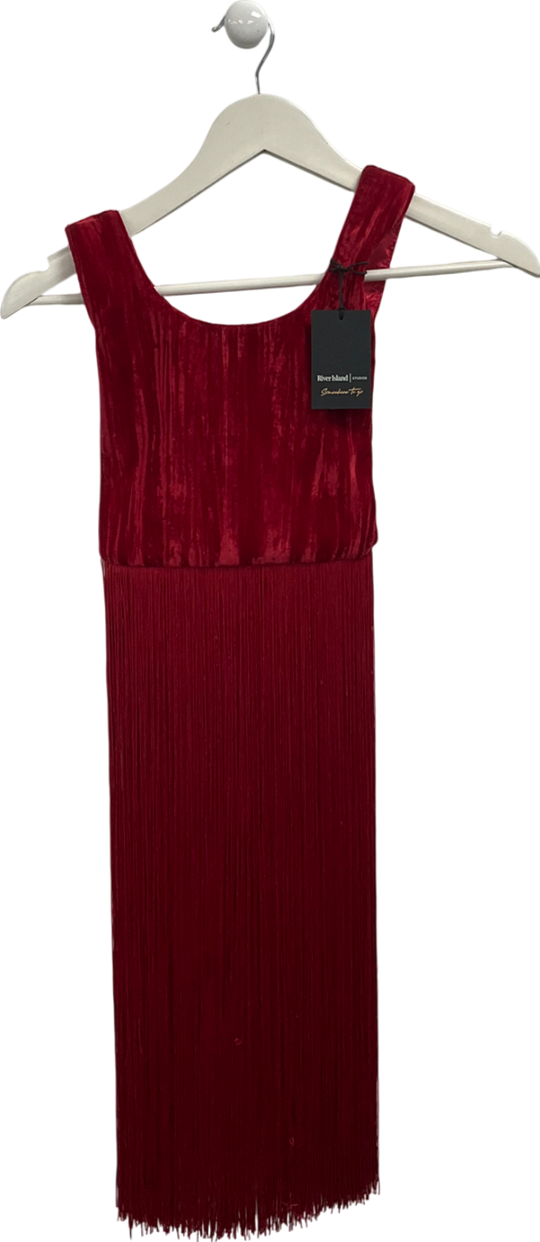 River Island Red Tassel Bag