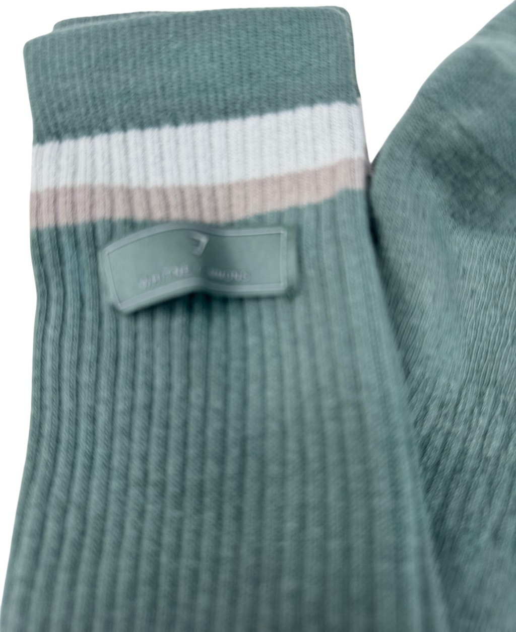 gymshark Green Whitney Crew Socks One Size
