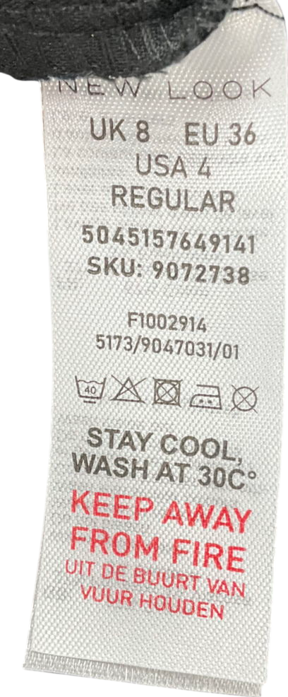 New Look Black Lift & Shape Jenna Skinny Jeans UK 8