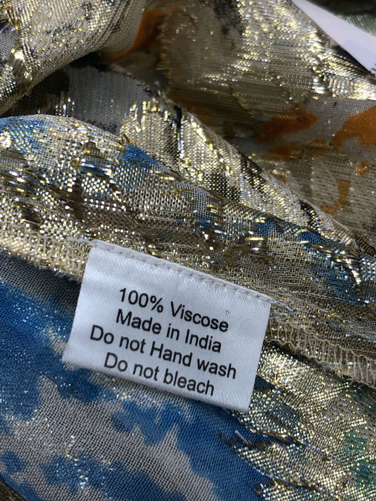 Jubylee Multicolour Metallic Thread Long Open-Front Kimono One Size