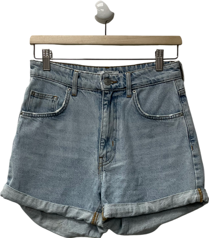 ASOS Denim Mom Short In Medium Blue W36