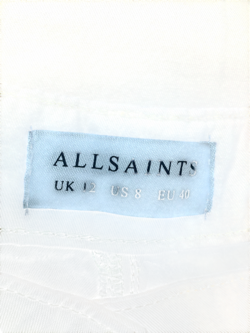 All Saints Beige Becca Voluminous Trousers UK 12