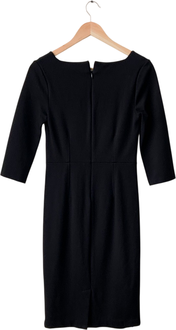BODEN Black Fitted Sweetheart Neck Pencil Dress UK 8