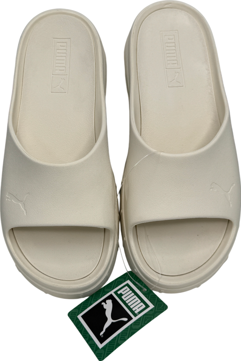Puma White Mayze Stack Injex Slides UK 6 EU 39 👠