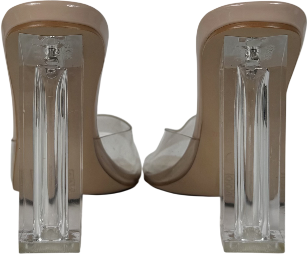 Nude Wide Fit Sparra Barely Bebo Barely There Heeled Sandals UK 6 EU 39 👠