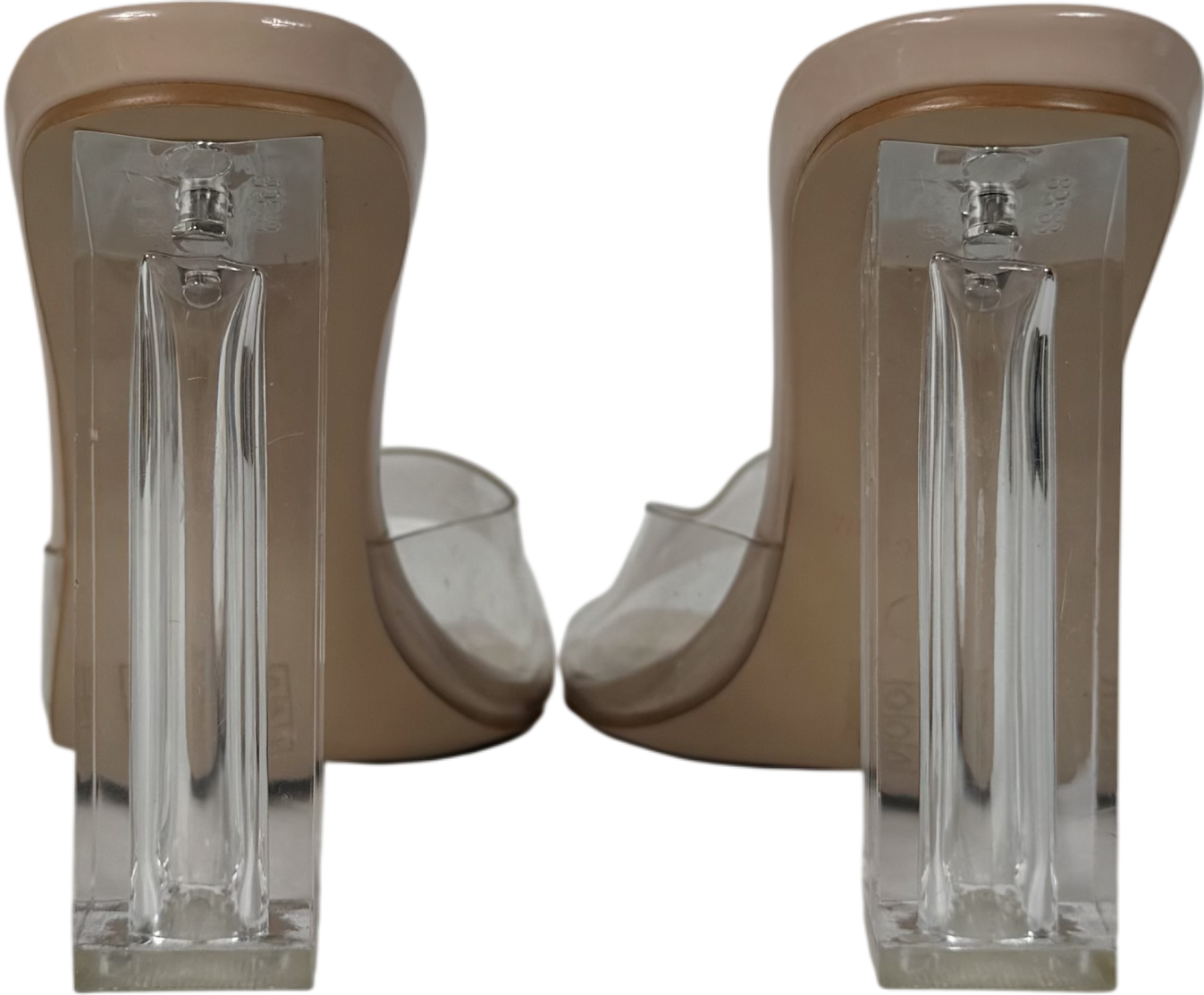 Nude Wide Fit Sparra Barely Bebo Barely There Heeled Sandals UK 6 EU 39 👠