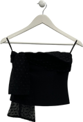 FOREVER NEW Black Sanni Bow Front Bustier UK XS