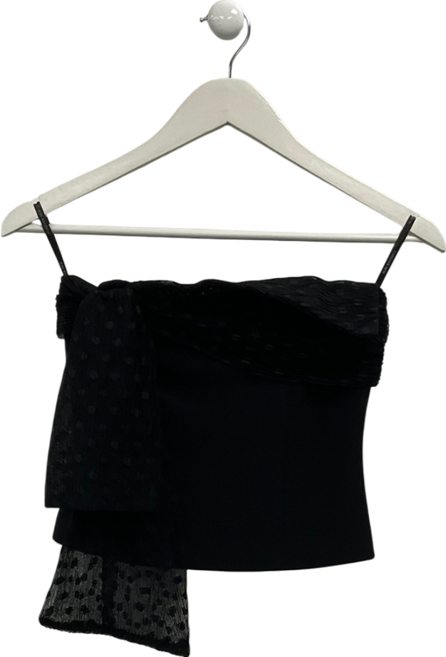 FOREVER NEW Black Sanni Bow Front Bustier UK XS