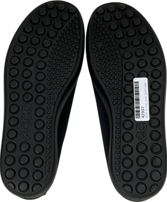 ecco Black Soft 7 Textile Women's Slip-on Shoes UK 5.5 EU 38.5 👠