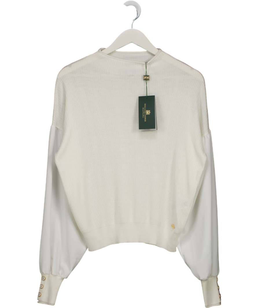 Holland Cooper Cream Cashmere blend Georgina Knit UK XS