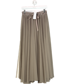 New Collection Beige Mink Tulle Maxi Skirt One Size