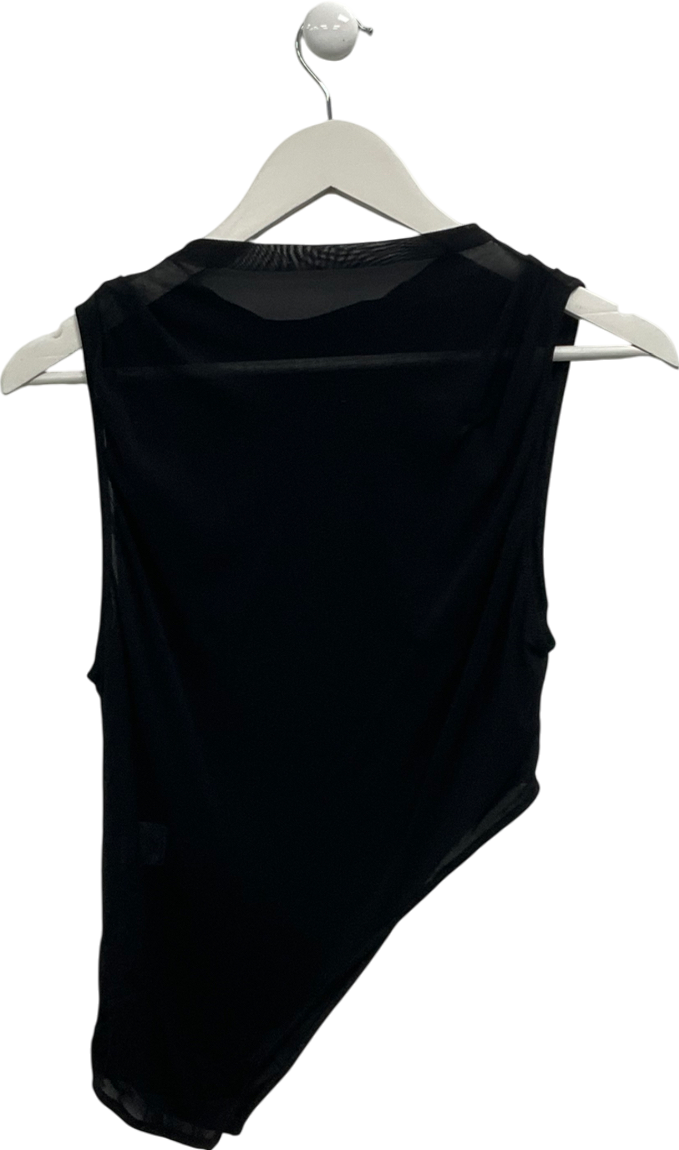 White Fox Black Let Me Talk Tank Top UK L