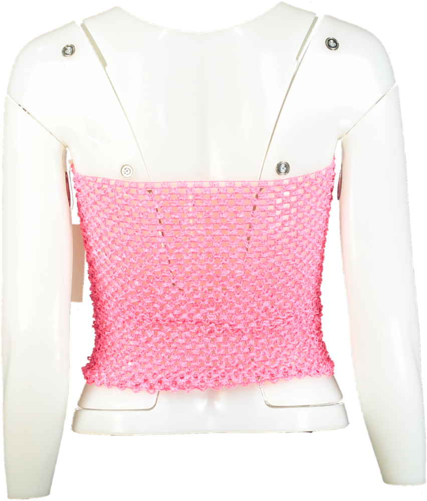 Wolfe Bay Pink Cropped Tube Top One Size