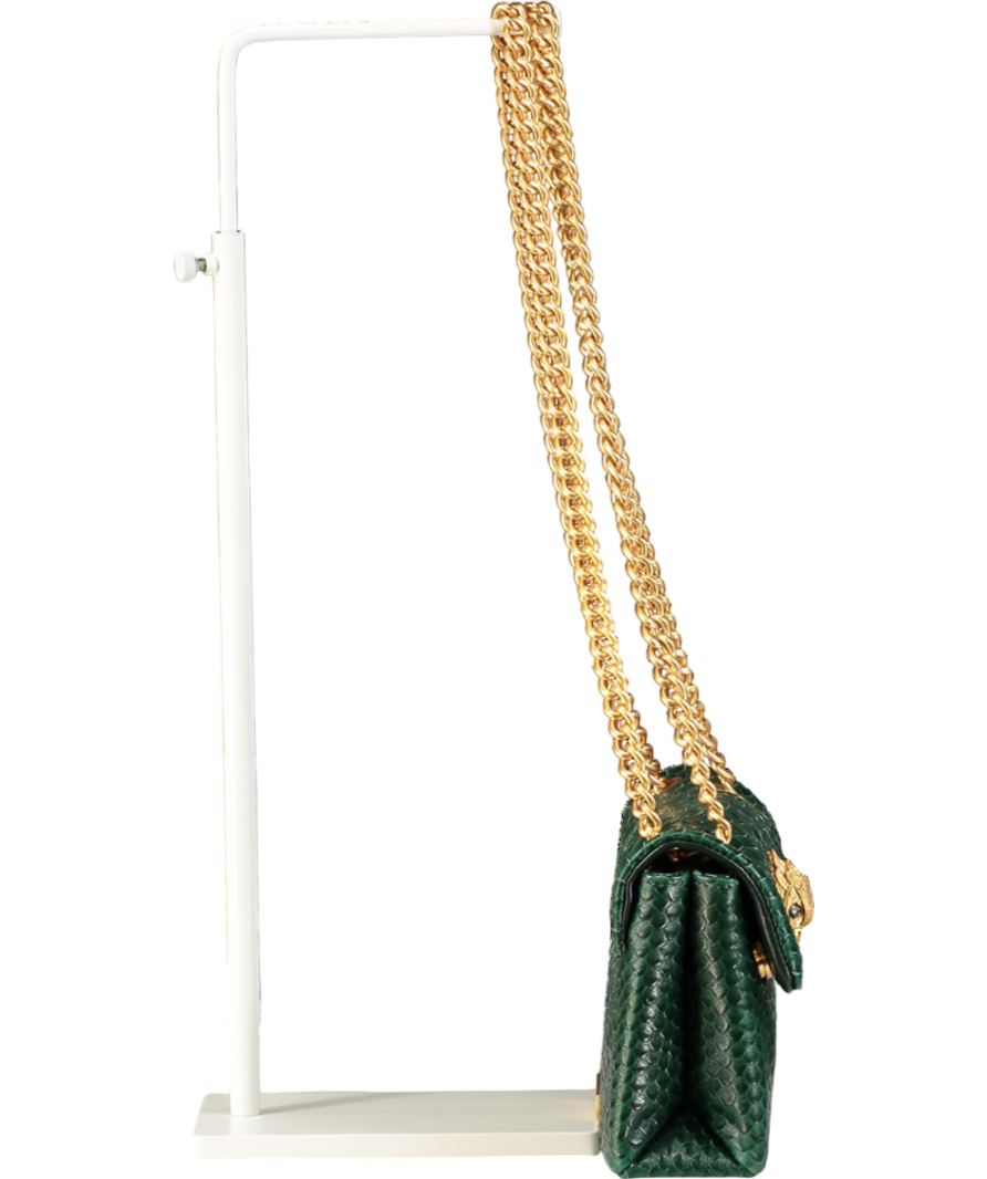 Kurt Geiger Green Mini Leather Kensington Bag