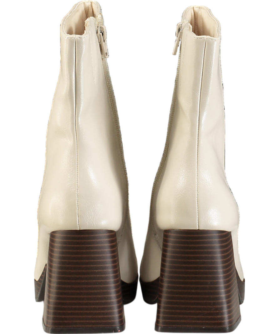 Coconuts by Matisse Cream Duke Platform Bootie In Bone UK 6.5 EU 39.5 👠