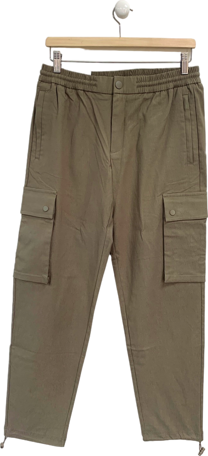 River Island Stone Slim Fit Cargo Trousers W30 R