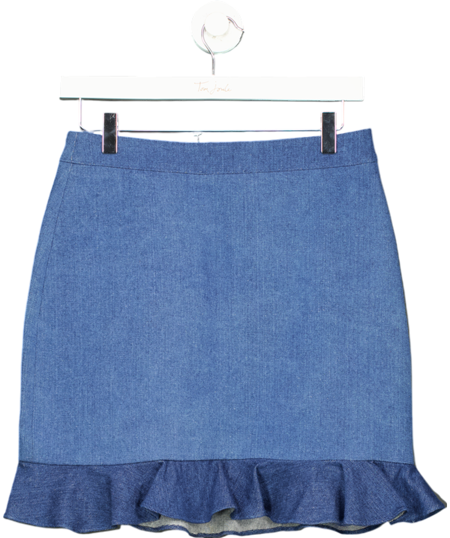 Ci Ci London Blue Embellished Denim Mini Skirt UK S