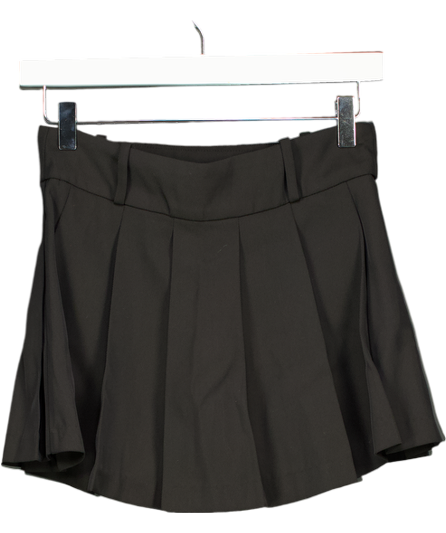 & Other Stories Black Pleated Mini Skirt UK 10