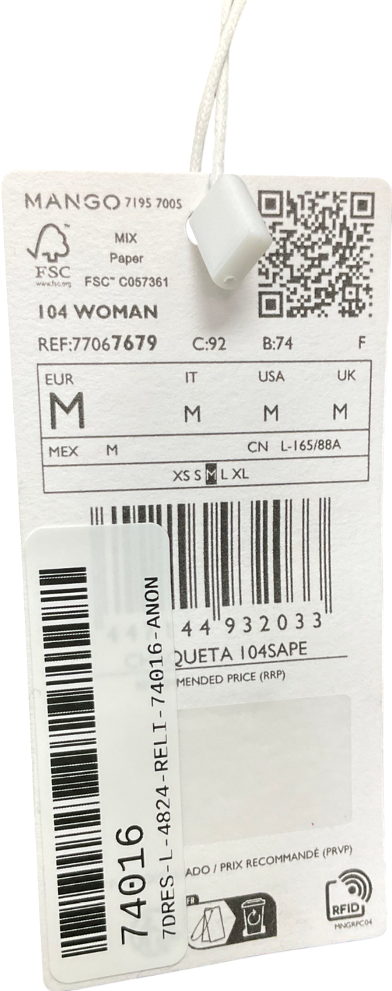 MANGO Grey Textured Short Jacket UK M