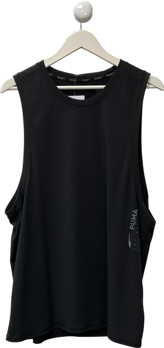 Puma Black Tank Top UK L