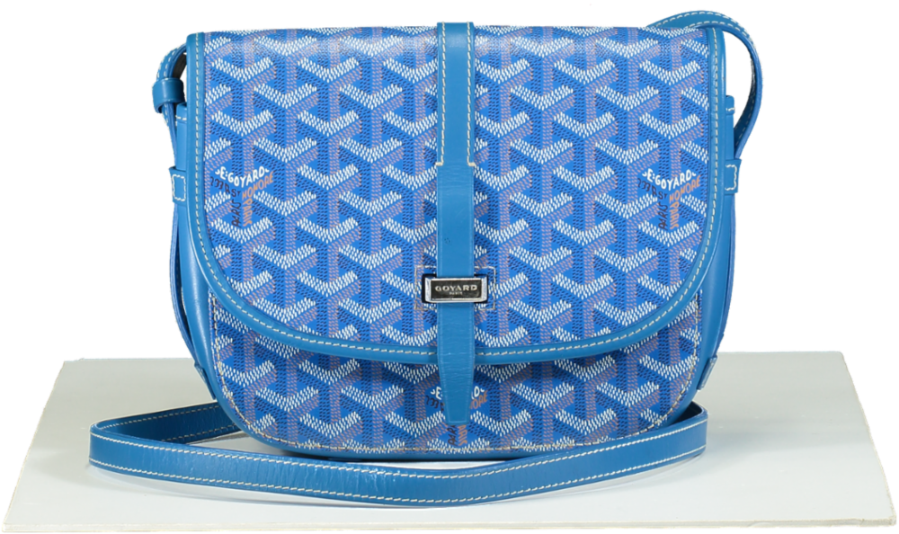 Goyard Bag Belvedere Blue Goyard Sky Blue Belvedere PM Bag – Reliked