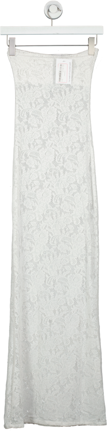 Kasela White Lace Maxi Dress UK 6