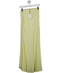 JAKI LONDON Lexi Satin Maxi Skirt Butter Yellow UK XS