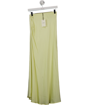 JAKI LONDON Lexi Satin Maxi Skirt Butter Yellow UK XS