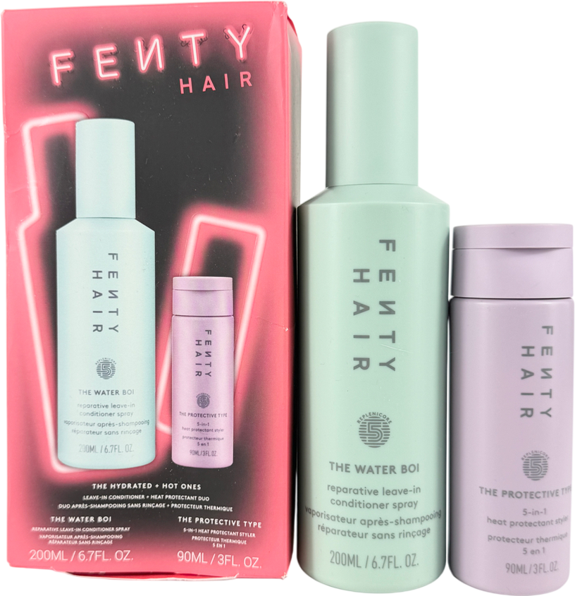 Fenty The Hydrated + Hot Ones Set Hair Treatments 200ml
