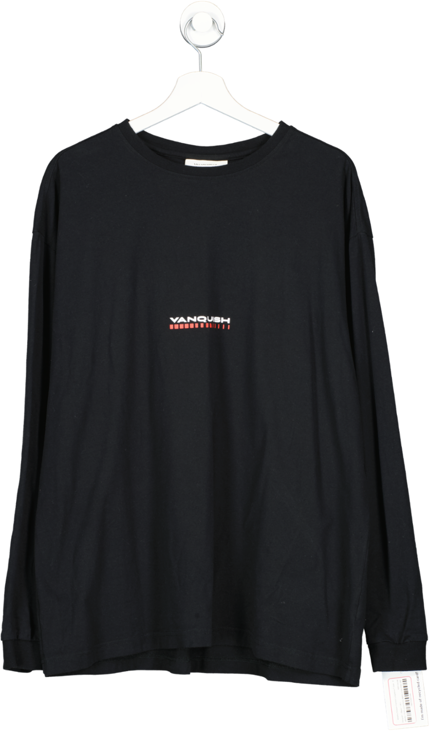 Vanquish Black Athletics Division Oversize Longsleeve T Shirt UK L