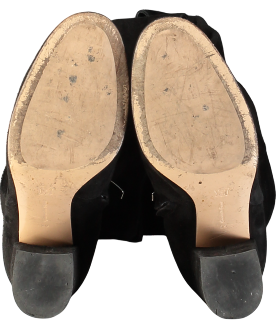 Gianvito Rossi Black Suede Over the Knee Boots UK 6 EU 39 👠