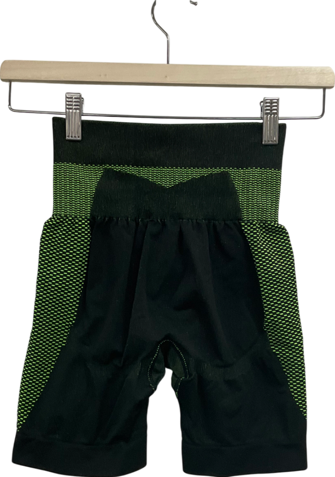 MISBHV Green Split Biker Shorts UK XS/S